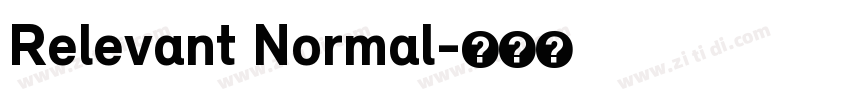 Relevant Normal字体转换